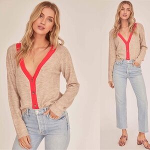 ASTR The Label V-Neck Cardigan Size Small